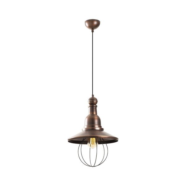 Czarna metalowa lampa wisząca w kolorze miedzi Opviq lights Dariea-image-2