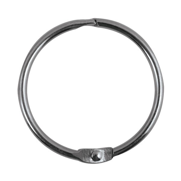 Kółka do zasłony prysznicowej w kolorze matowej czerni zestaw 12 szt. Ringo Small – Spirella-image-2