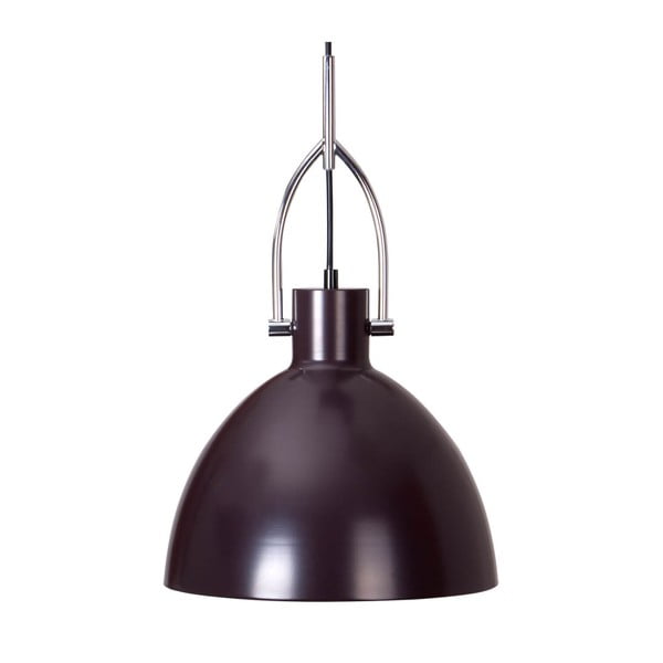 Ciemnobrązowa lampa wisząca z metalu sømcasa CanetSimat, ø 28 cm