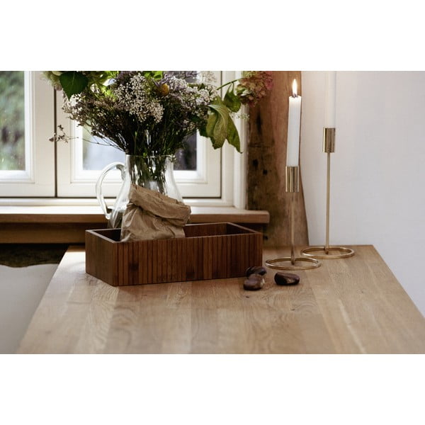 Bambusowy pojemnik w naturalnym kolorze 30x15x8 cm Mera – Wenko-image-2