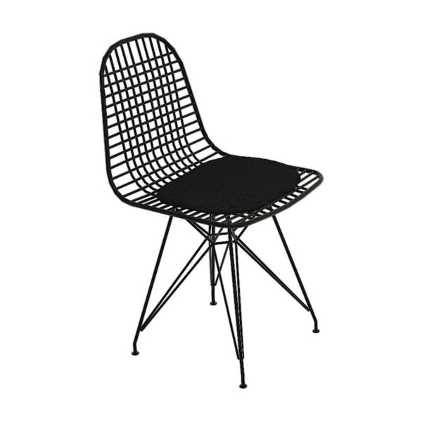 Czarne metalowe krzesła zestaw 2 szt. Kafes – Kalune Design