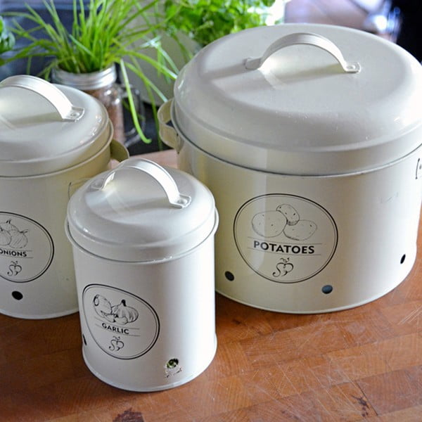 Stalowy pojemnik na cebulę i czosnek – Esschert Design-image-2