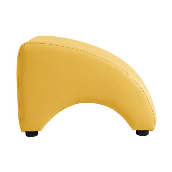 Żółty podnóżek z imitacji skóry Max Winzer Brandford-image-1