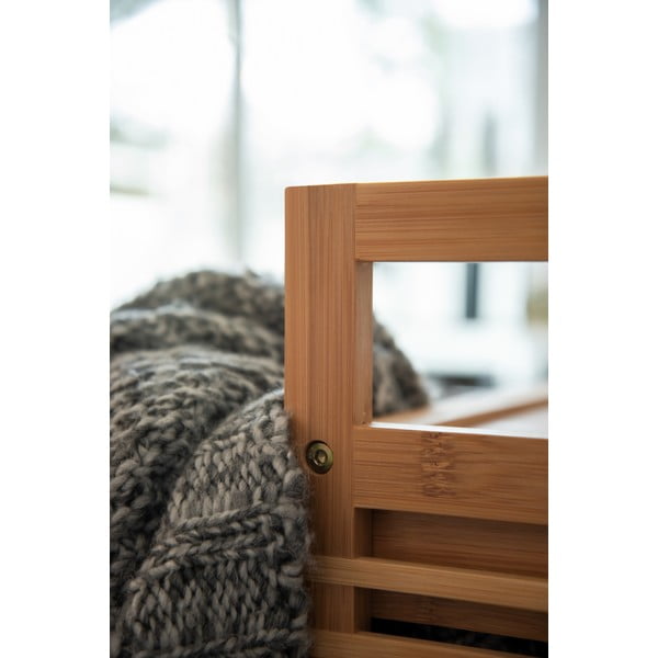 Szaro-naturalna bambusowa niska szafka łazienkowa 40x56 cm Bahari – Wenko-image-2