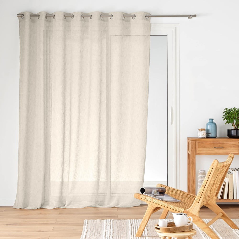 Firanka w naturalnym kolorze 240x240 cm Carlin – douceur d'intérieur (zdjęcie 3)