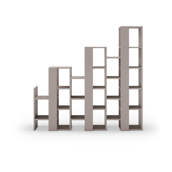 Szarobeżowy regał 158x151 cm Anissa – Marckeric