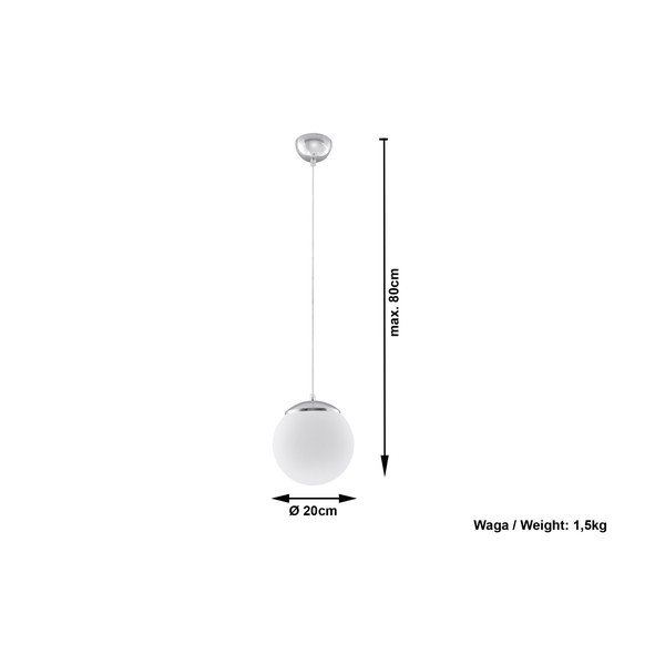 Biała lampa wisząca Sollux Bianco 20-image-2