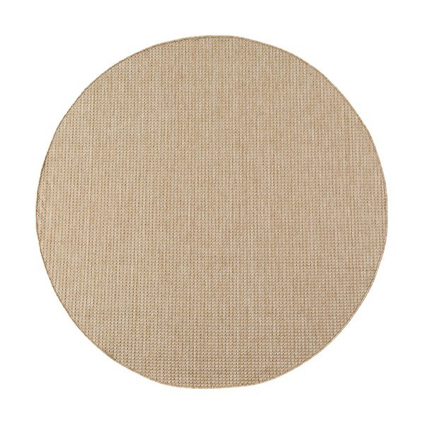 Beżowy okrągły dywan odpowiedni na zewnątrz ø 80 cm Mira 1450 – Ayyildiz Carpets
