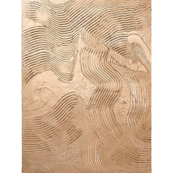 Ręcznie malowany obraz 88x118 cm Metallic Brown – Malerifabrikken