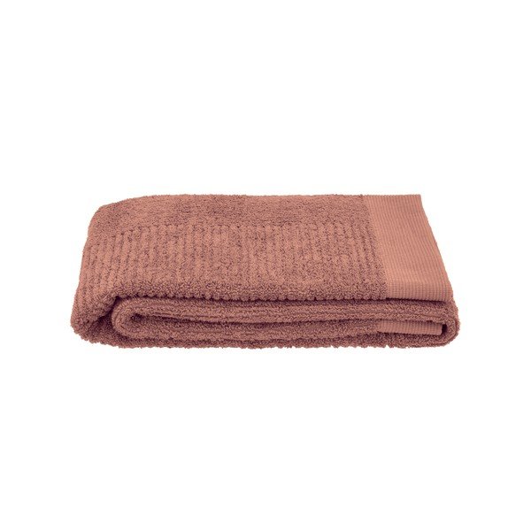 Bawełniany ręcznik frotte w kolorze terakoty 50x70 cm Classic – Zone-image-2