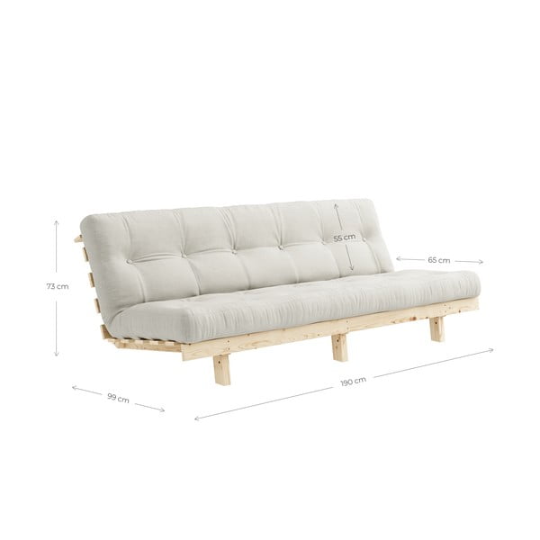 Sofa rozkładana Karup Design Lean Raw Mint-image-4