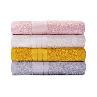 Zestaw 4 bawełnianych ręczników Bonami Selection Milano, 50x100 cm