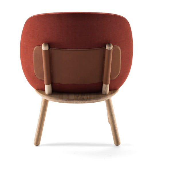 Brązowy fotel z jesionu z elementami skórzanymi EMKO Naïve-image-2