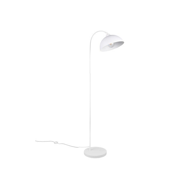Biała lampa stojąca z metalowym kloszem (wysokość 170 cm) Sierra – Reality-image-1