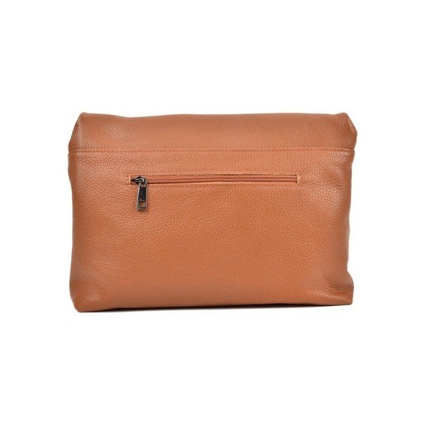 Koniakowobrązowa torebka skórzana crossbody Roberta M Elisa-image-2