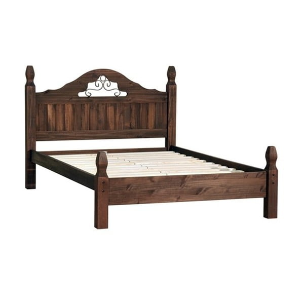 Łóżko z litego drewna SOB Mexiko, 160x200cm