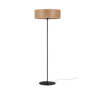 Lampa stojąca z kloszem z drewna wiśniowego Sotto Luce TSURI XL