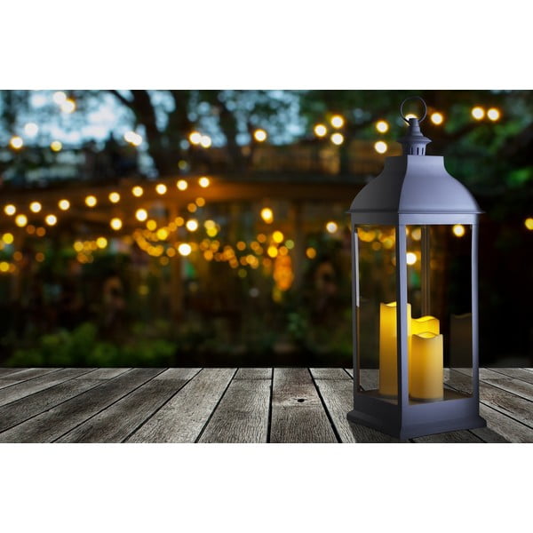 Biały lampion LED (wysokość 71 cm) – Tomasucci-image-4