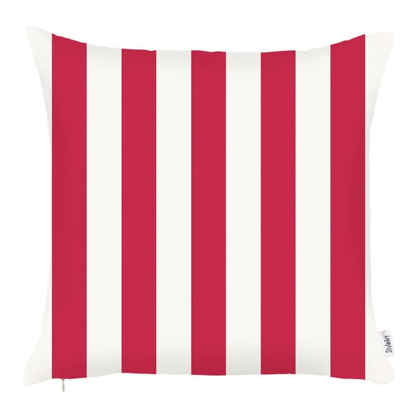 Czerwona poszewka na poduszkę Mike & Co. NEW YORK Stripes, 43x43 cm
