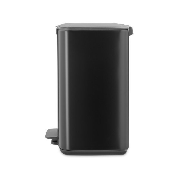 Stalowy kosz na śmieci z pedałem w kolorze matowej czerni 12 l Bo – Brabantia-image-3