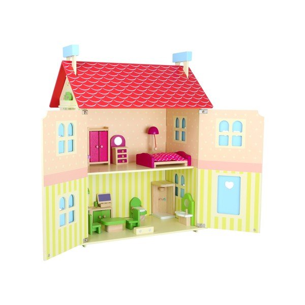Drewniany domek dla lalek ze zdejmowanym dachem Legler Doll-image-4