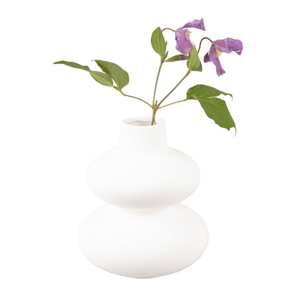 Biały ceramiczny wazon Karlsson Circles, wys. 19,4 cm-image-2