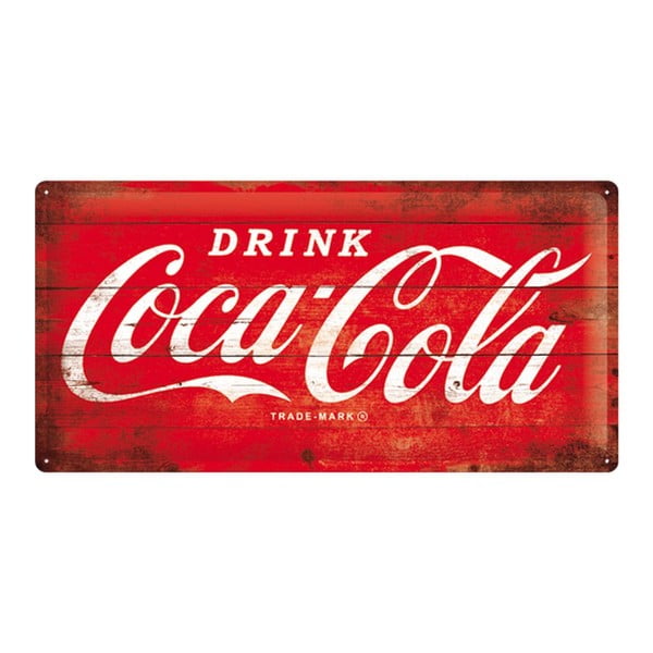 Tabliczka blaszana Coca Cola Classic, 25x50 cm