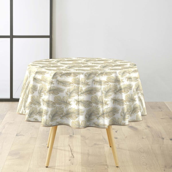 Obrus zmywalny ø 160 cm Plumina – douceur d'intérieur
