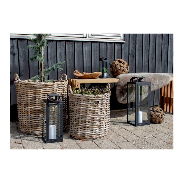 Zestaw 2 koszyków rattanowych House Nordic Indo-image-3
