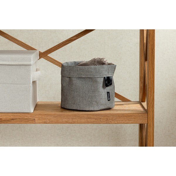 Tekstylny koszyk ø 20x20 cm Soft Storage Round – Bigso-image-2