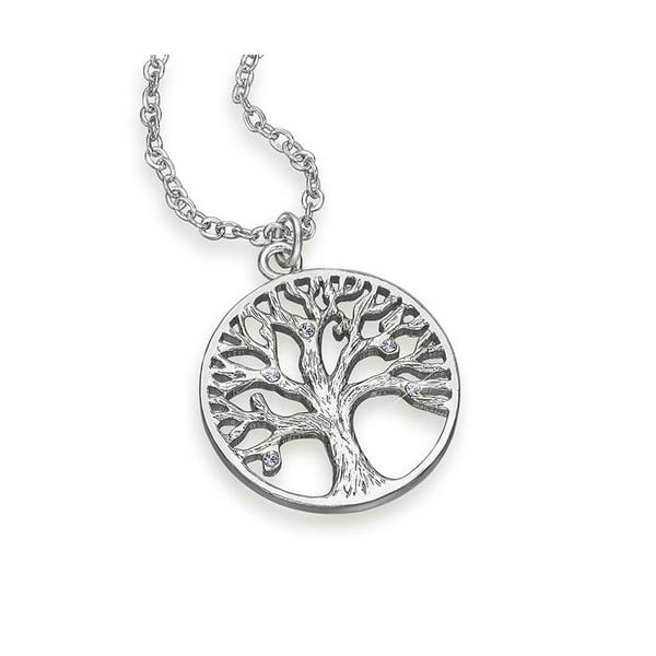 Naszyjnik z kryształami Swarovski® Gemseller Tree of Life White