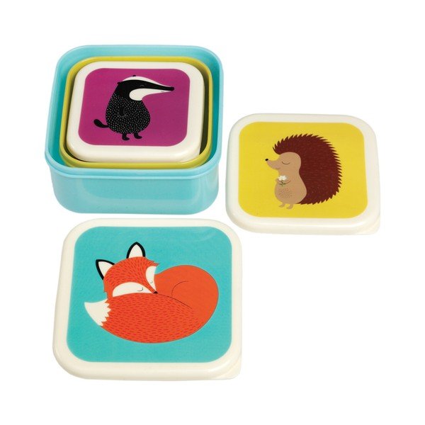 Zestaw 3 pudełek śniadaniowych Rex London Rusty And Friends-image-3