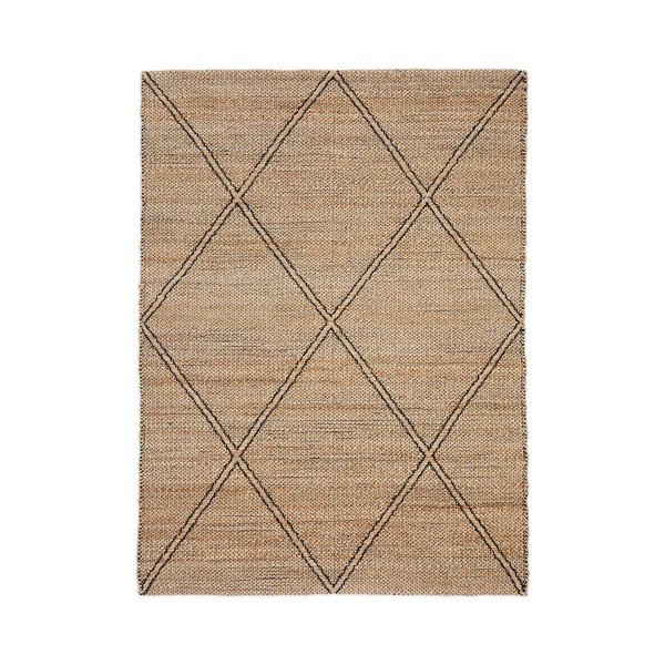 Dywan z juty tkany ręcznie w naturalnym kolorze 160x230 cm Vallalta – Kave Home