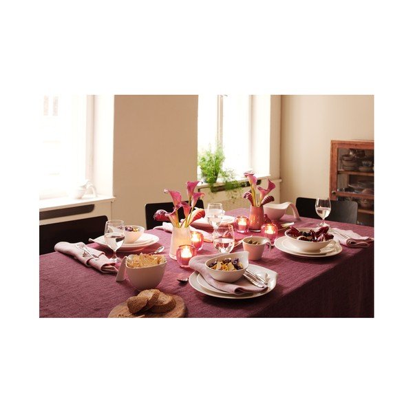 Biały porcelanowy talerz Villeroy & Boch Flow, 43x19 cm-image-1