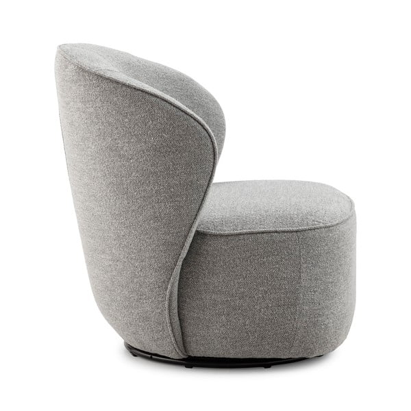 Jasnoszary obrotowy fotel Edna – MOME-image-2