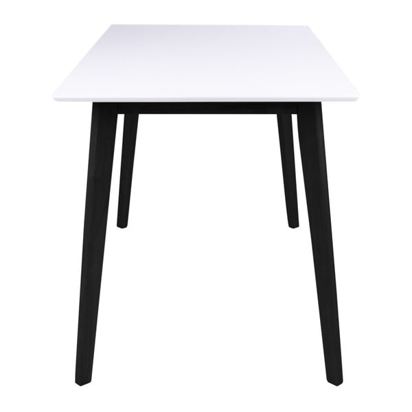 Stół z białym blatem i czarnymi nogami Bonami Essentials Vojens, 120x70 cm-image-2