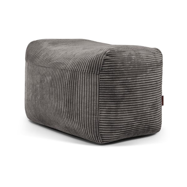 Ciemnoszary sztruksowy worek do siedzenia Plus 70 Lounge – SLOWDOWN