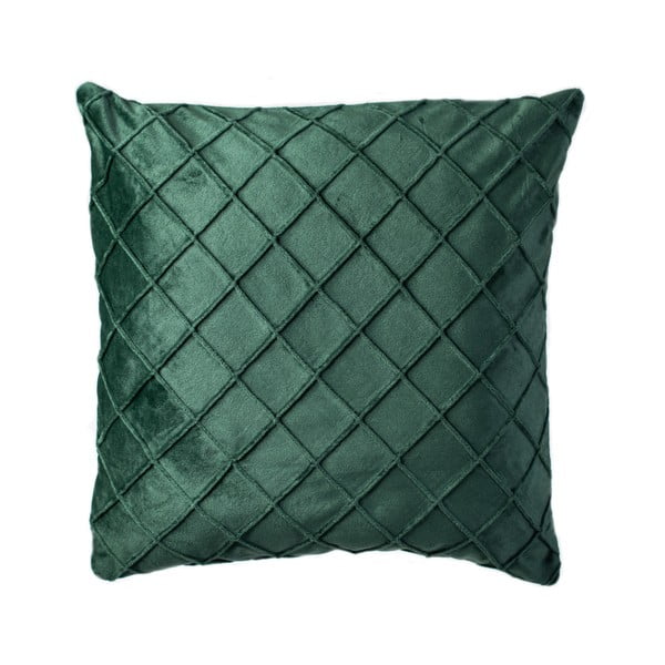 Ciemnozielona poduszka JAHU Alfa, 45x45 cm