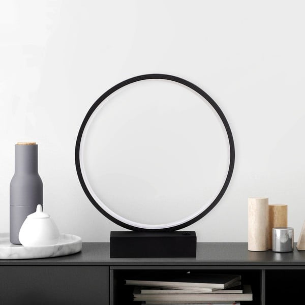 Czarna lampa stołowa LED (wysokość 35 cm) Halka – Opviq lights-image-4