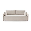 Beżowa sztruksowa rozkładana sofa 211 cm Marcel – Bobochic Paris