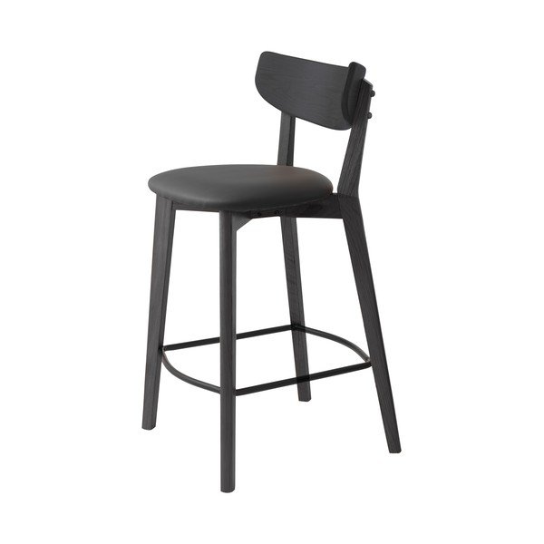 Czarny hoker (wysokość siedziska 67 cm) Pero – Unique Furniture-image-2