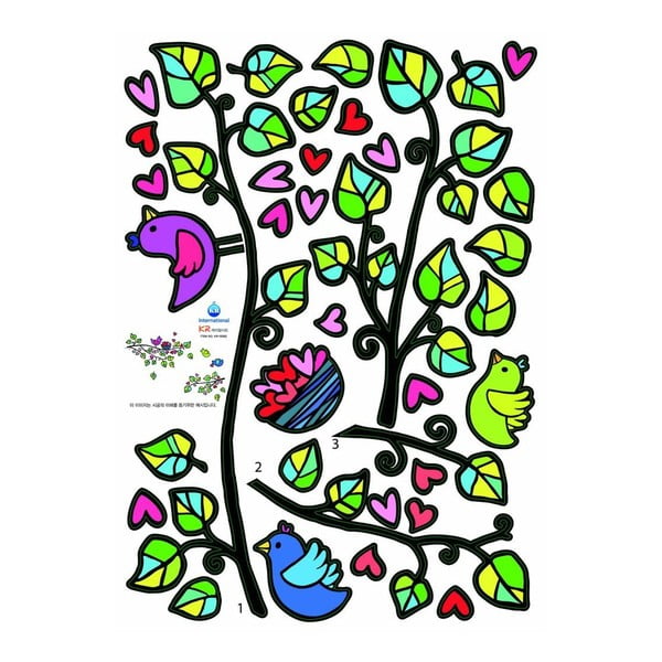 Zestaw naklejek Fanastick Birds And Hearts-image-3
