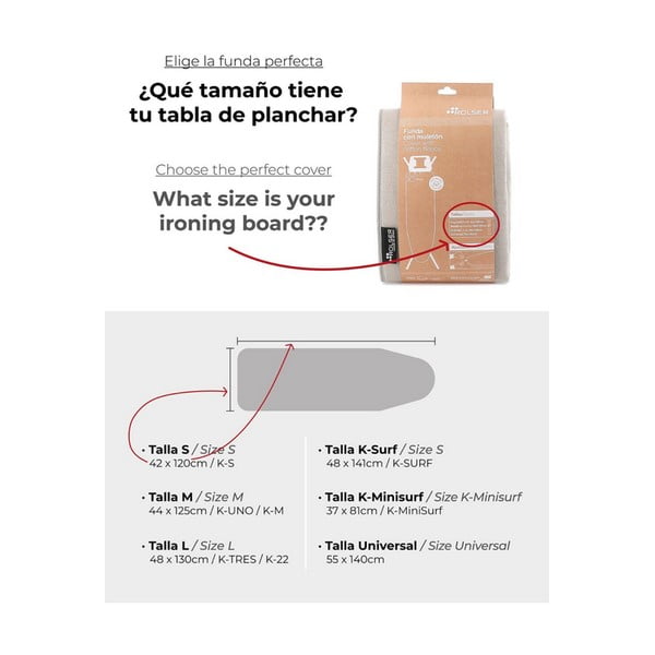 Pokrowiec na deskę do prasowania 140x55 cm Universal – Rolser-image-1
