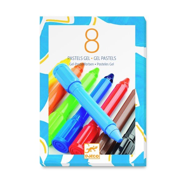 Zestaw 8 żelowych pasteli Djeco Klasyka-image-1