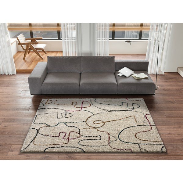 Kremowy dywan Universal Ikone, 80x150 cm-image-1