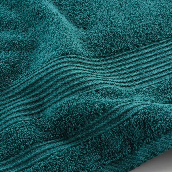 Ciemnozielony bawełniany ręcznik kąpielowy frotte 70x130 cm Tendresse – douceur d'intérieur-image-2