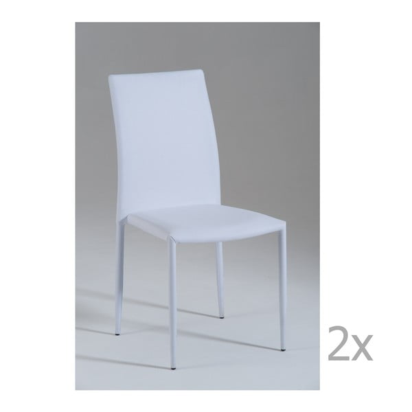 Zestaw 2 białych krzeseł Castagnetti Fabi