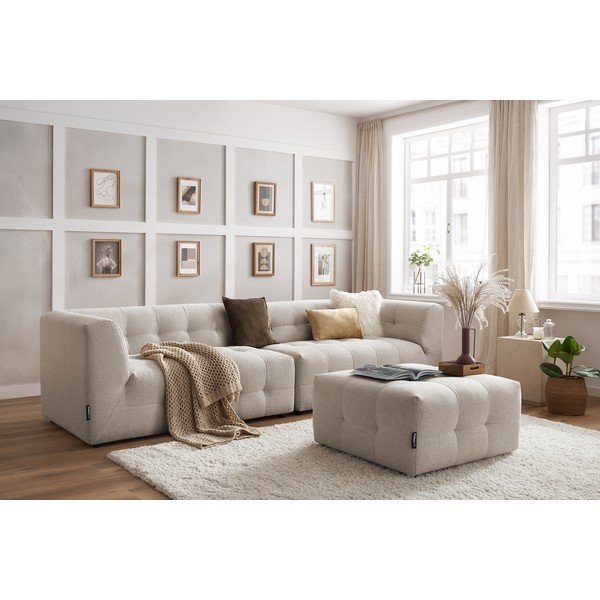 Beżowa sofa 324 cm Kleber – Bobochic Paris-image-1