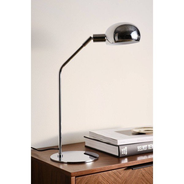 Stalowa lampa stołowa z elastyczną konstrukcją w kolorze srebra z połyskiem (wysokość 59 cm) Lincon – Jotex-image-2