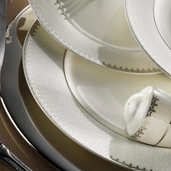 Komplet naczyń porcelanowych 28-częściowy Kutahya Libia-image-2